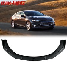 Front Bumper Lip Splitter Spoiler Body Carbon Look For Chevrolet Malibu 2016-18