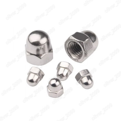 Fine Thread 304 Stainless Steel Hex Cap Nuts Hex Acorn Nuts M8 M10 M12 M14 M16