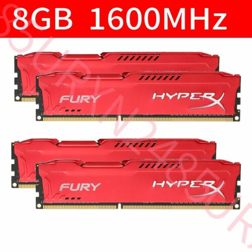 verkoopplan sessie aantal 32GB 16GB 8GB HX316C10FR/8 DDR3 1600MHz Desktop Memory For HyperX FURY Red  LOT | eBay