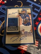 2015 Contenders Prospect Ticket Auto #26 Julian Leon SP Dodgers Blue Foil