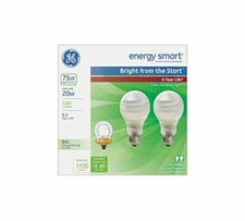 Ge Es Cfl Bulb Spiral Medium 120 W 1100 Lumens 2700 K Energy Star Bx Frosted