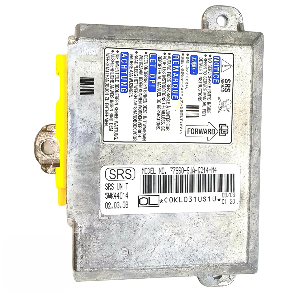 77960-SWA-G214-M4 CENTRALINA ECU sensore airbag HONDA CRV III 2006-2012 - Immagine 2 di 4