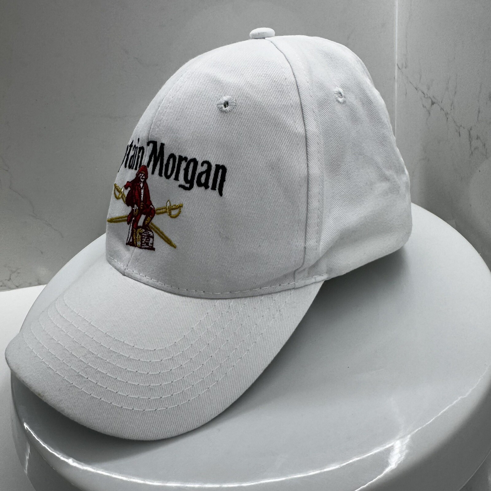 Captain Morgan white adjustable strap back hat - image 3