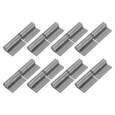 8 Pack 4-5/7" x 1-1/2" Weld-on Steel Gate Flag Hinges with Removable Pin