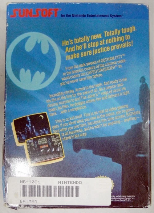 Sistema de Entretenimiento Nintendo NES Batman El Videojuego Completo en Caja con Manual Foto 3 de 4