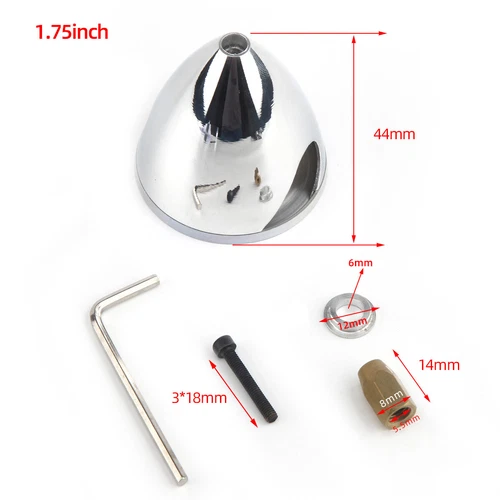 1pc RC model Aluminum Alloy Spinner 2 Blade or 3 Blade w/ 1.5/2/2.5/3/3.5/4inch - Picture 6 of 23