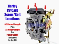 Harley Cv Carb Top Cover Screws 4 2 Extras Keihin - Allen Cap Head Stainless Harley Cv Carb Top Cover Screws 4 2 Extras Keihin - Allen Cap Head Stainless