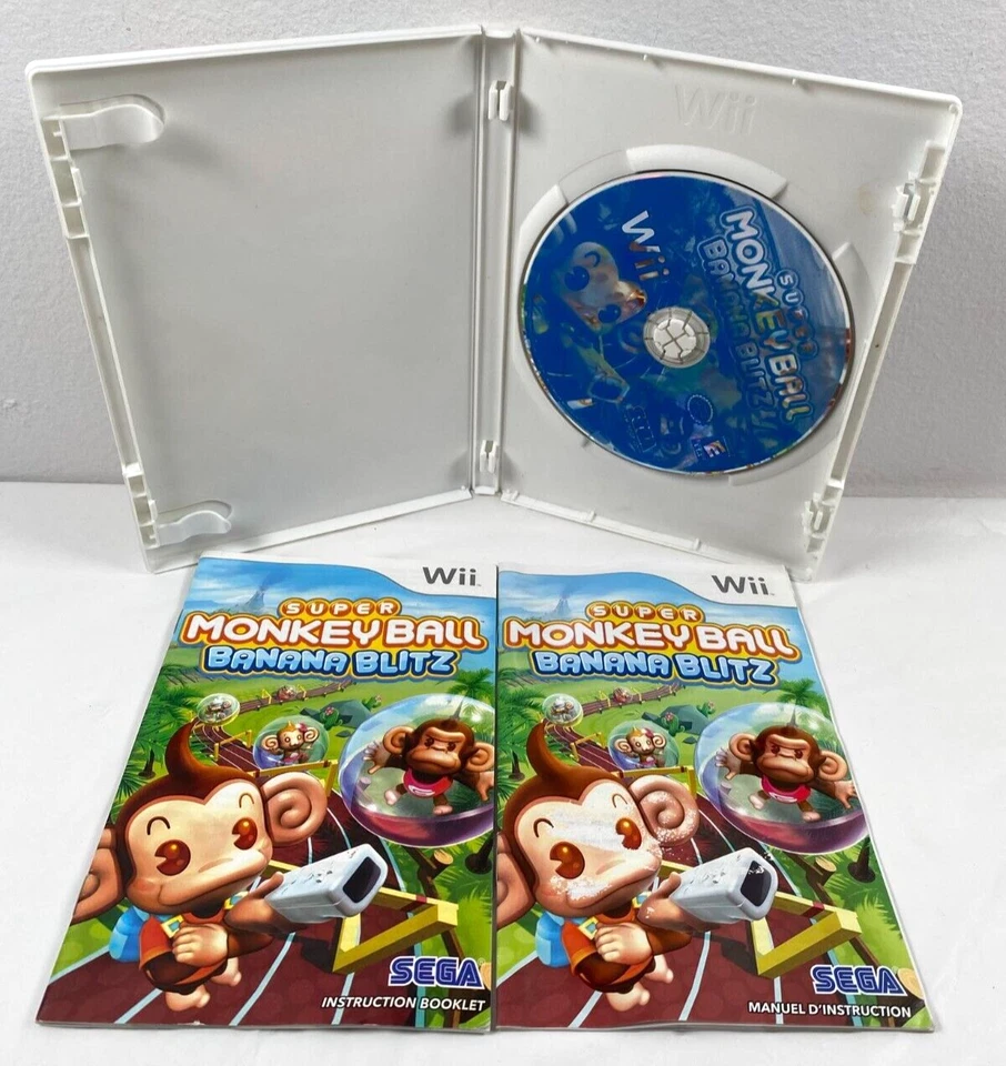 Super Monkey Ball: Banana Blitz (Nintendo Wii, 2006) CIB, Complete - Image 3 of 3