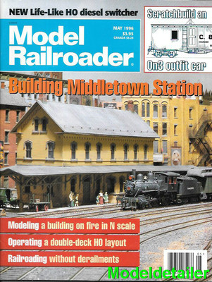Model Railroader May 1996 HO Diesel Switcher Fire Derailments On3 Outfit Car