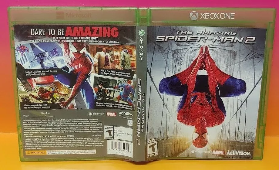 Replacement Case ONLY for THE AMAZING SPIDER-MAN SPIDERMAN 2 XBOX ONE 1