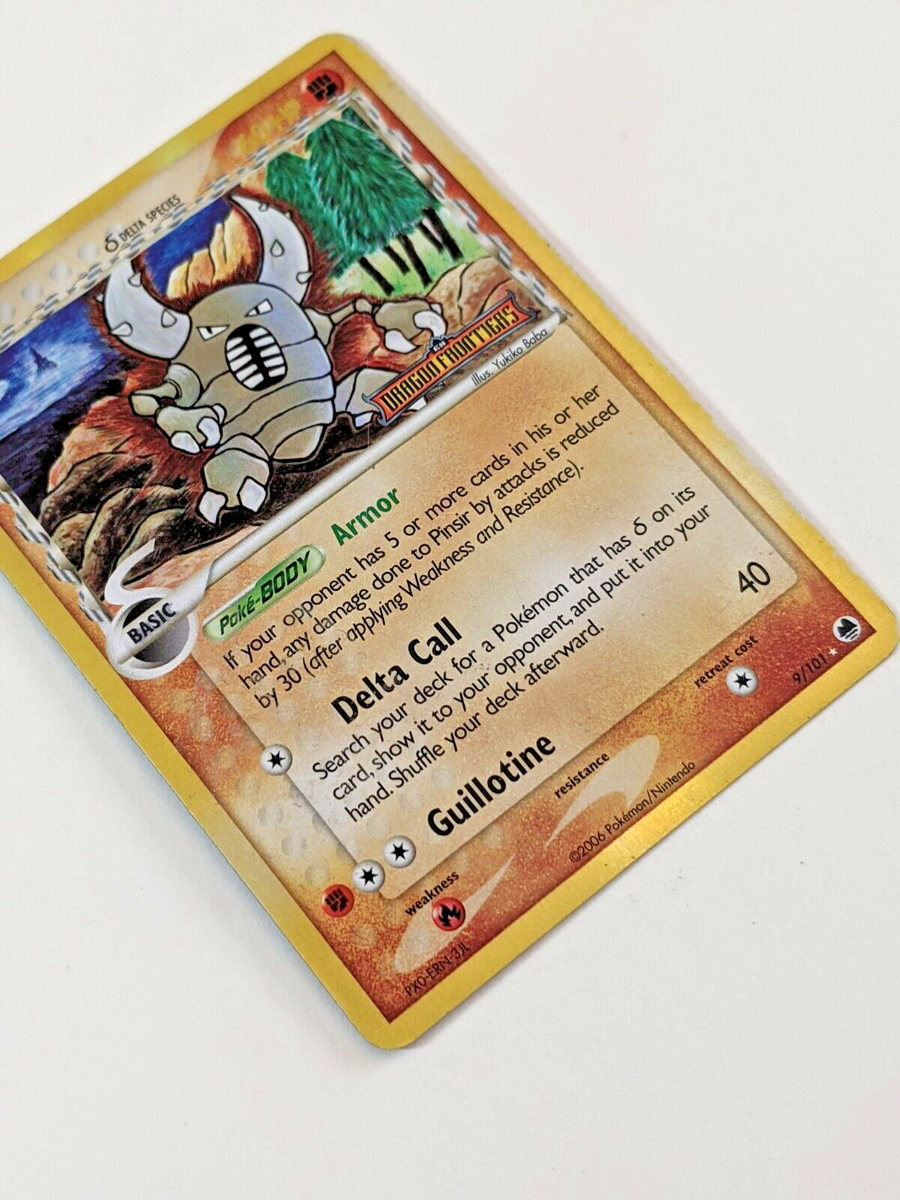 Pokémon: Pinsir 9/101 Reverse Holo Rare. Stamped. EX Dragon