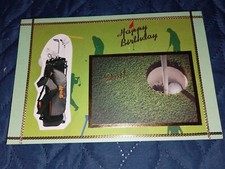 Handmade Birthday Card For Dad Golfing Theme