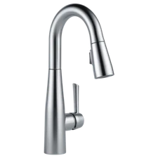 Delta Essa Pull-Down Bar/Prep Faucet Arctic Stainless-Certified Refurbished