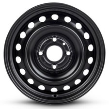 New Wheel For 2007-2011 Nissan Versa 15 Inch Black Steel Rim