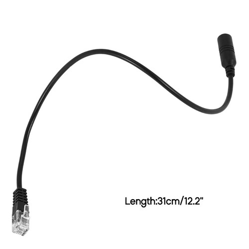 Zestaw słuchawkowy do telefonu 3,5 mm do kabla adaptera RJ9 3,5 mm wtyczki do gniazda kabel RJ9 - Zdjęcie 8 z 8