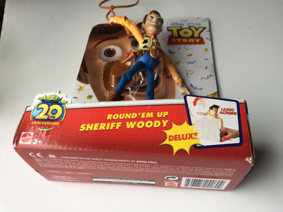 Disney Toy Story Deluxe Round Em Up Sheriff Woody Action Figure