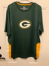Majestic Cool Base Greenbay Packers Shirt XL NFL WI Short Sleeve