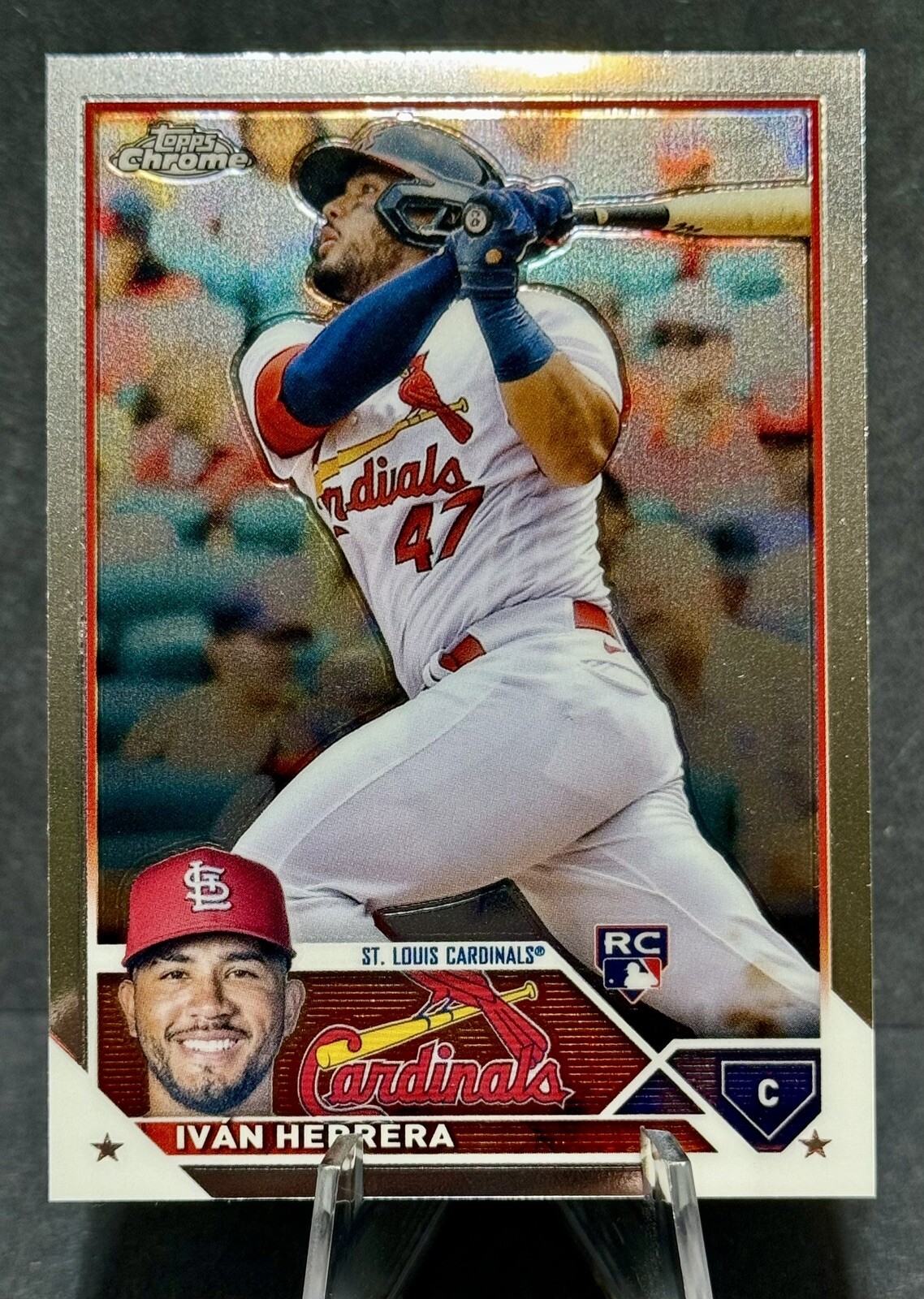 2023 Topps Chrome Ivan Herrera RC Base #177 St. Louis Cardinals Rookie