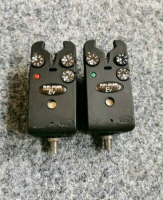 2 × Delkim EV Plus Bissanzeiger (Rot & Grün) Angeln Carp Fishing Karpfenangeln