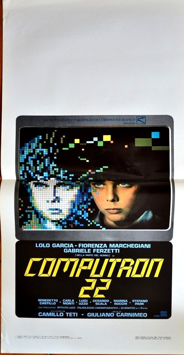 Locandina originale film Computron 22 (1988) - Regia di Giuliano Carnimeo