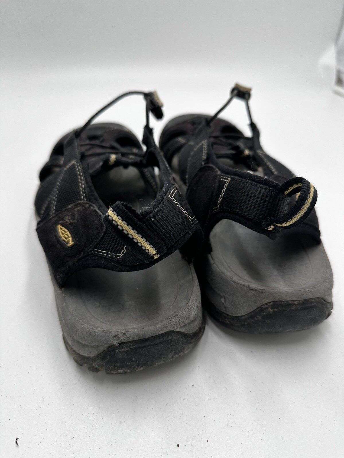 Sandali da uomo neri Keens slip on regolabili taglia 11 scarpe da acqua