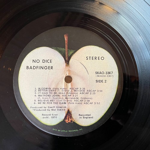 Badfinger – No Dice LP Apple 1970 First Pressing Scranton SKAO-3367 sehr guter Zustand - Bild 4 von 6