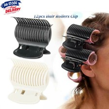 12pcs Plastic Hot Roller Super Clips Hair Curler Claw Clamps for Women