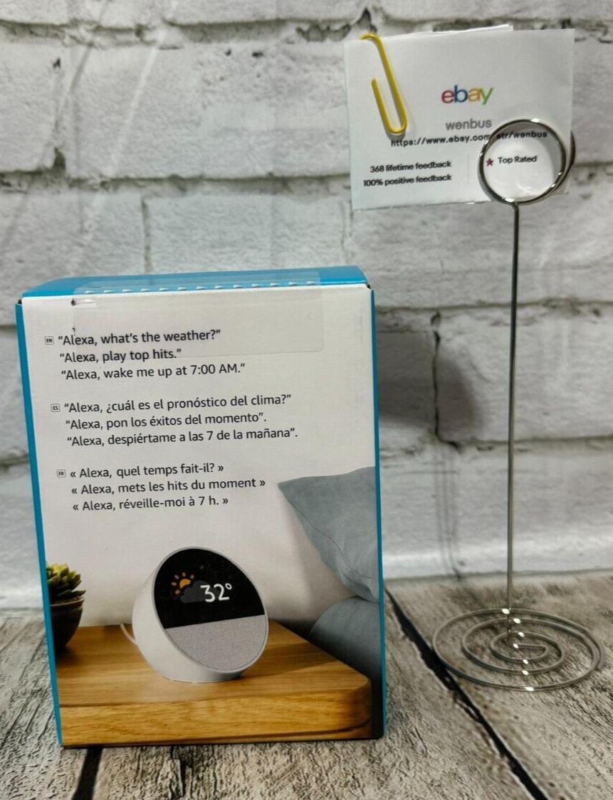 All-New Echo Spot (2024 Release) - Smart Alarm Clock + Alexa