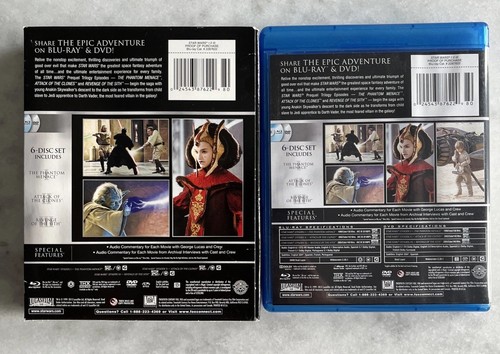Star Wars Episodes I-VII (Blu-ray / DVD) A New Hope - The Force Awakens Some New - Picture 2 of 11