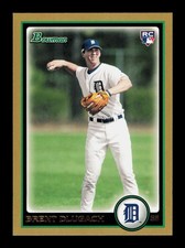 2010 Bowman #207 Brent Dlugach Gold Detroit Tigers