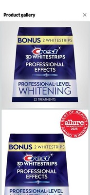 Crest 3D Whitestrips Professional Effects Teeth Whitening Strips Enamel Safe 22