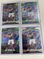  Caleb Williams (RC) 4 Card Lot fireworks green wave no huddle disco prizm