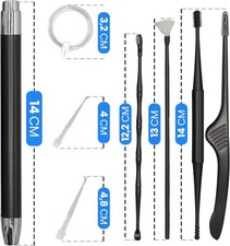 Otoscopio Professionale Pulizia orecchie LED Rimozione Cerume Kit 5 Pezzi Adulti