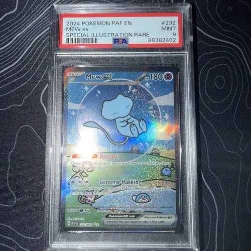 2024 Paldean Fates Bubble Mew EX Special Illustration Rare #232 PSA 9 Mint