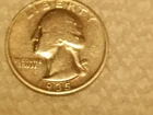 1935-s Silver Washington quarter. Semi-rare.