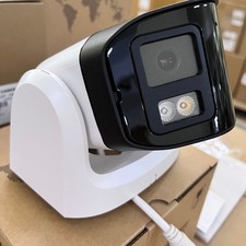 Vikylin 4K 8MP Dual Lens POE IP Camera 180  Panoramic Color Night Vision Metal