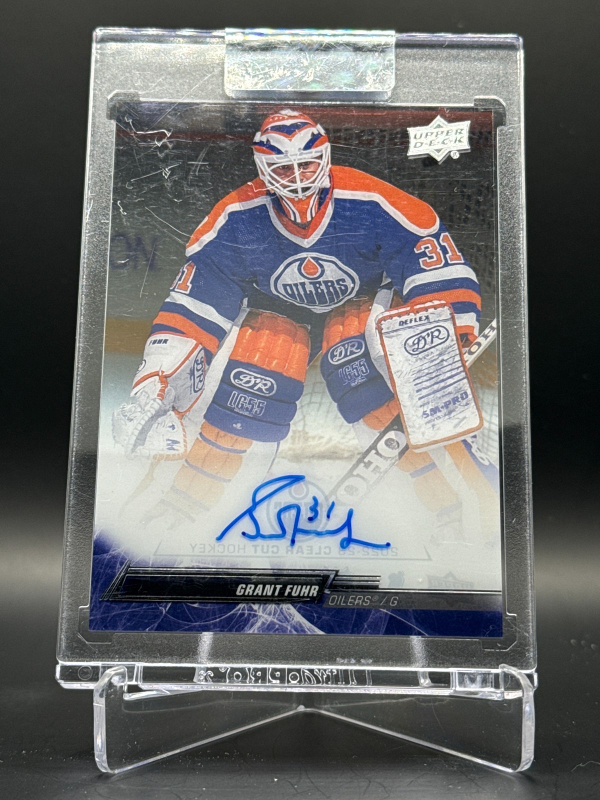 Grant Fuhr #CC-GF 2022-23 Upper Deck Clear Cut Hockey Exclusives Parallel - Legends