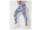 NEW Women's High Waist Tie Dye Leggings Blue Pink Black Yoga - Medium — photo 1