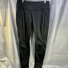 AVIA Activewear Lined Leopard Print Side Pockets Legging Athleisure Women's M