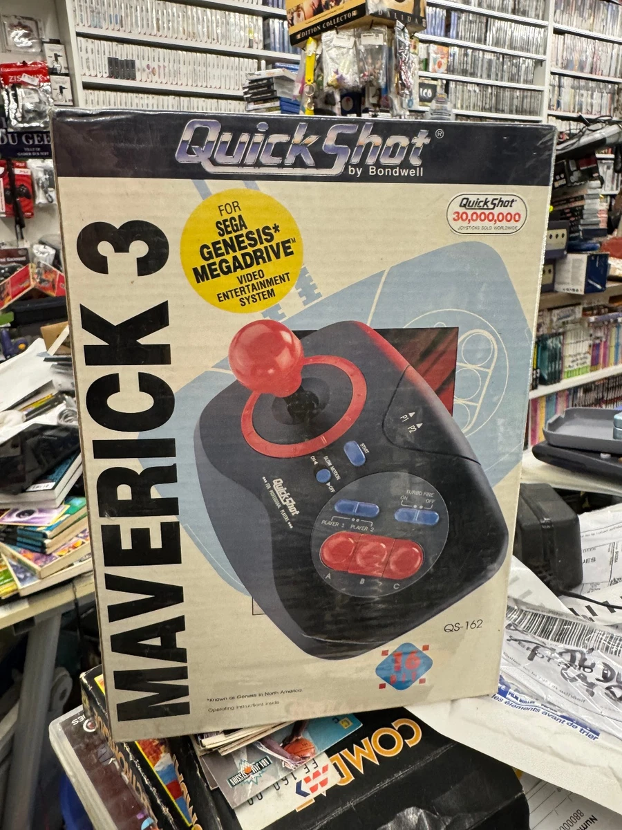 Joystick QUICKSHOT 318-102 - Pour Atari, Amiga, Falcon, Amstrad - Occasion Testé