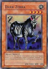 Dark Zebra - MRL-084 - Common - Unlimited Edition - Heavily Played - Magic Ruler