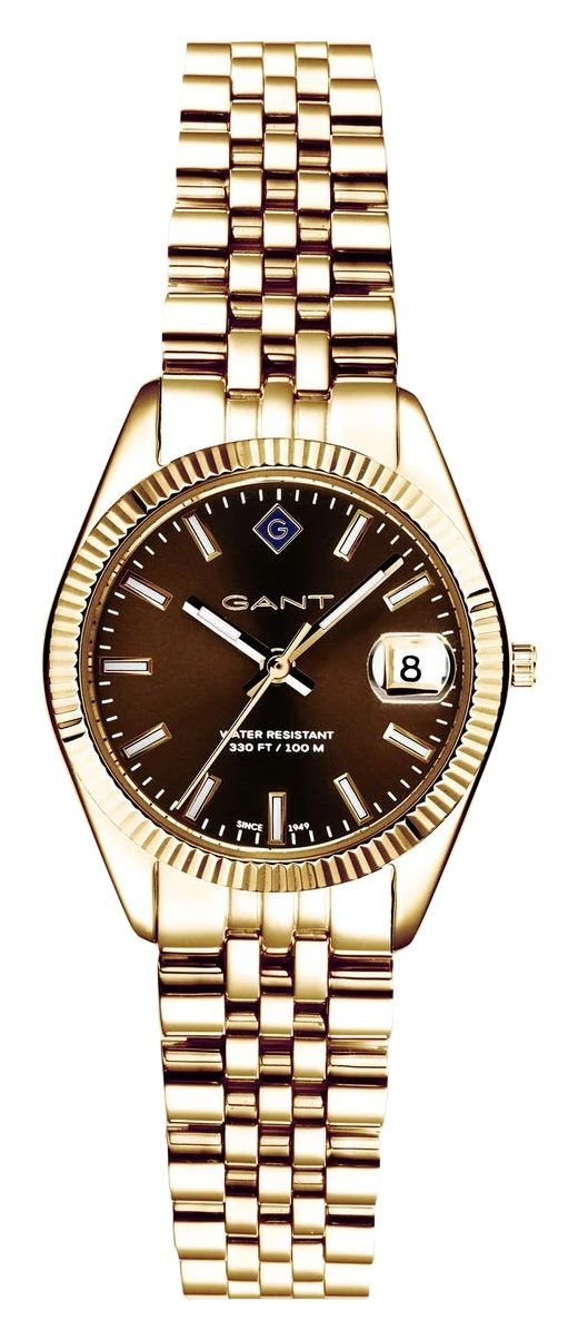 GANT Sussex Mini Quartz (28mm) Brown Sunray Dial / Gold PVD Stainless G181012