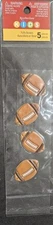 Puffy Football Stickers by Recollections - 5 pieces 