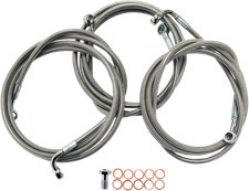 LA Choppers Coated Stainless Steel Brake Line Kit LA-8052B16 Made in USA