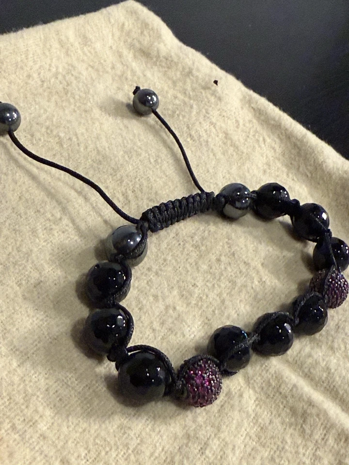 Pulsera Shamballa Cierre Nudo Deslizante Ajustable Foto 2 de 4