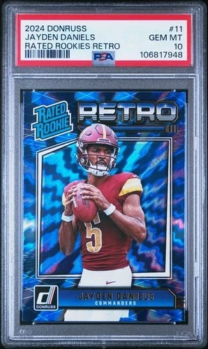 New Listing2024 Panini Donruss - Rated Rookie Retro Jayden Daniels #11 (RC) PSA 10