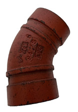 Victaulic 1 1/4  / 42mm Grooved 45  Elbow Sprinkler Fitting V11
