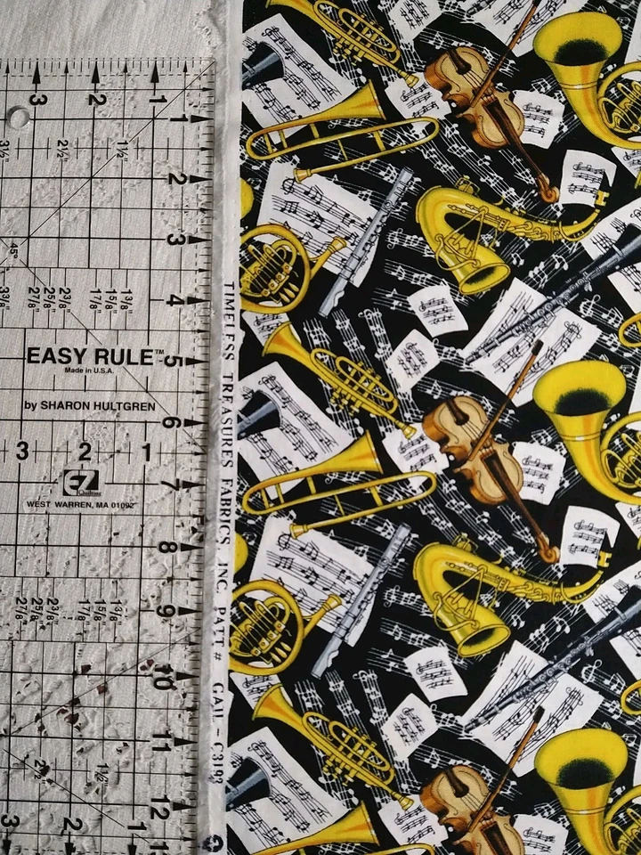 Instrumentos de cuerda de viento para orquesta tela musical algodón tesoros atemporales BTHY Foto 4 de 4