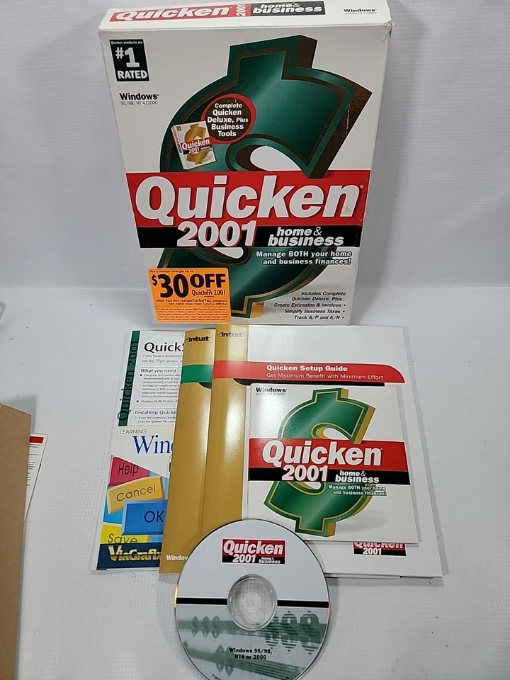 Quicken 2001 Home and Business For Windows 95/98/2000 - Image 2 of 4