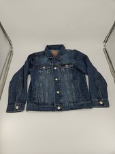 Levi's Youth Sz Small 8-10 Denim Trucker Jean Jacket Medium Wash Kids Boy Girl